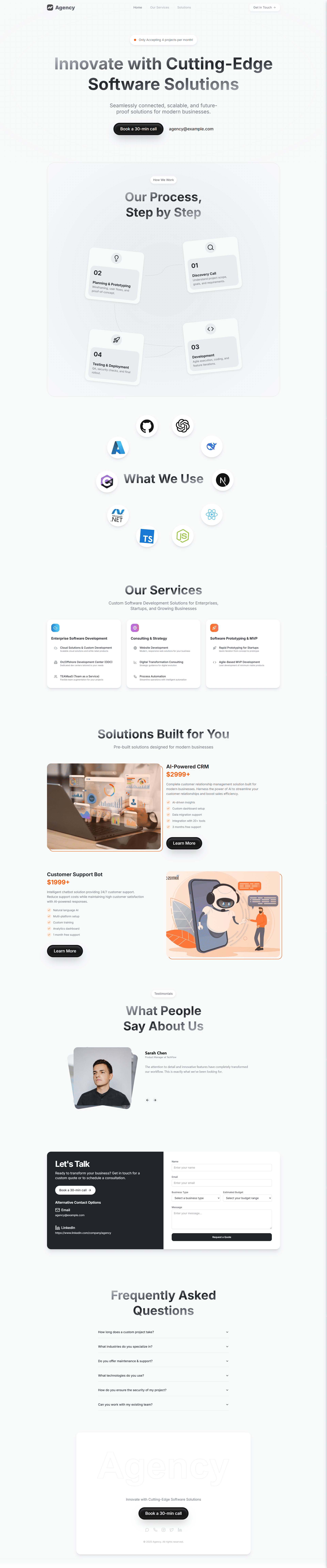 CRM Dashboard Full Preview